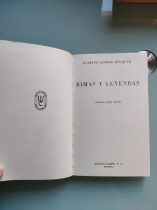 Rimas y leyendas, Gustavo Adolfo Bécquer