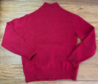 Jersey Burberry Lana Cremallera Burdeos