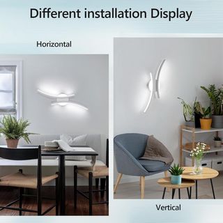 Aplique de pared LED 2 Piezas, 20W, 2250LM