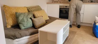 Sofá modular VidaXL con cojines