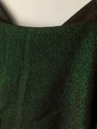 Top fiesta Zara brillo verde talla XS