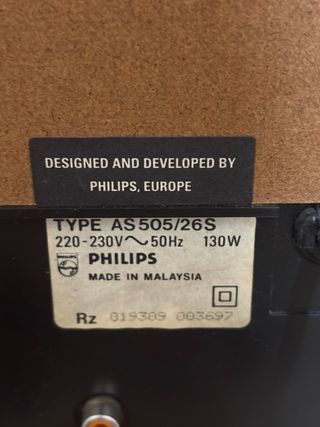 Sistema audio vintage Philips