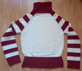 Jersey Cuello Alto Rayas Rojo y Blanco. NUEVO!!