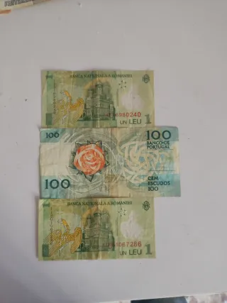Billetes Rumanía y Portugal