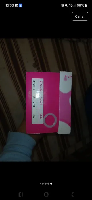 Sandalias plateadas con pedrería