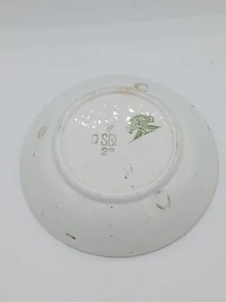 Piattino vintage ceramica Laveno uccello