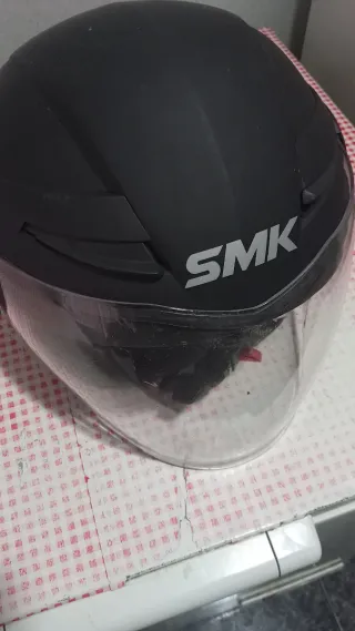 Casco Moto SMK Negro