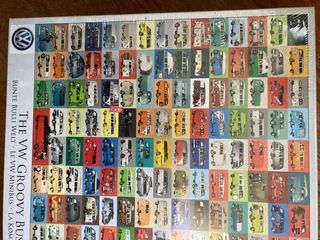 Puzzle 1000 piezas coches Volkswagen. Nuevo