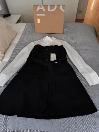 Vestido blanco y negro