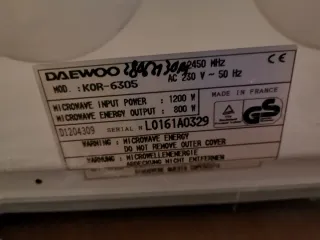 Microondas Daewoo blanco