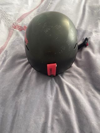 Casco de Nieve Cebe Infantil Negro y Rojo