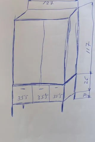 Muebles Comedor Vintage ,aparador , vitrina ,mesa