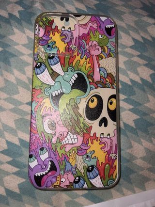 Custodia iPhone 13 Pro Max Design Doodle Colorato