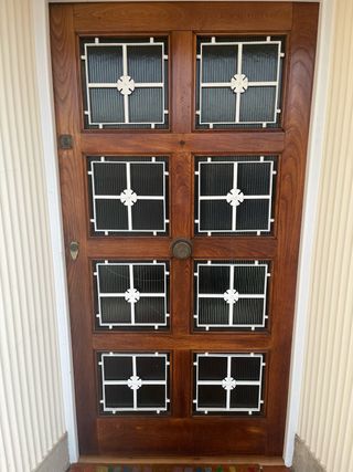 Puerta de madera de castaño 199 cm x 104 cm