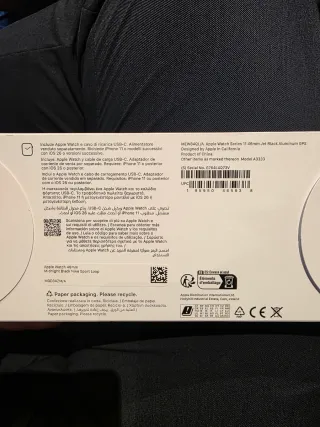 Apple Watch 46mm Negro Nike Sport Loop