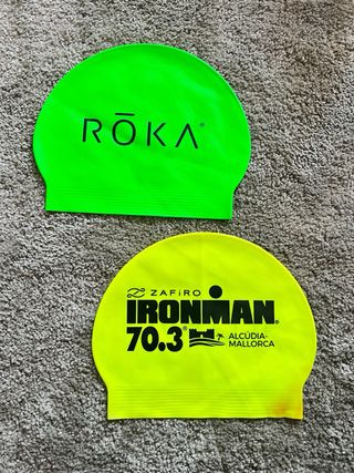 Lote 2 Gorros Natación Ironman 70.3