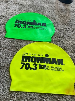 Lote 2 Gorros Natación Ironman 70.3