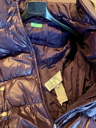 Piumino Benetton viola ragazza