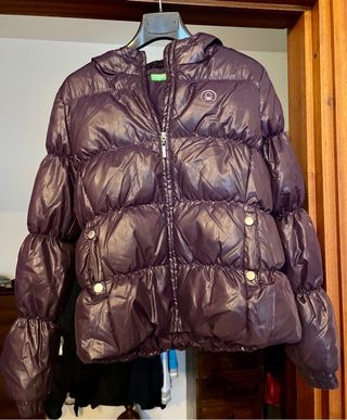 Piumino Benetton viola ragazza