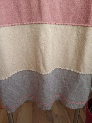 Jersey Natura Beige y Rosa