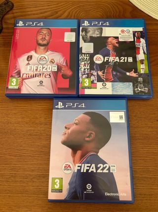 Pack FIFA 20, 21 y 22 para PS4