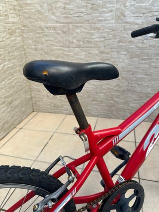 Bicicleta infantil roja