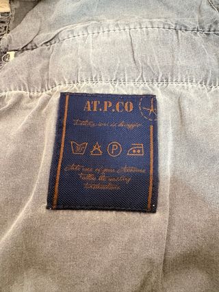 Pantalón chino AT.P.CO beige con pinzas