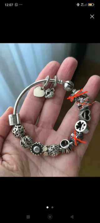 Pulsera Pandora Plata con Charms