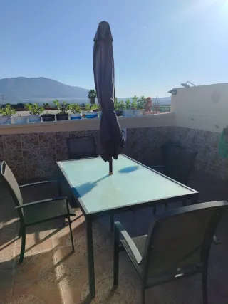 Conjunto mesa y sillas terraza, jardin