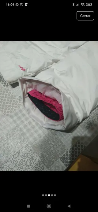 Pantalón de esquí blanco infantil