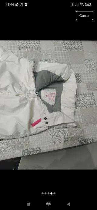 Pantalón de esquí blanco infantil