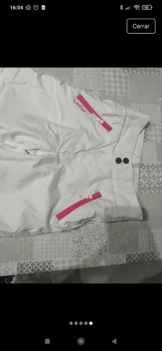 Pantalón de esquí blanco infantil