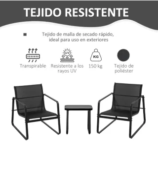 Conjunto Jardín: 2 Sillones y Mesa nuevos