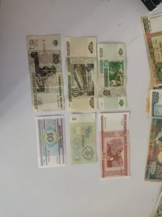 Billetes Rusia y Bielorrusia