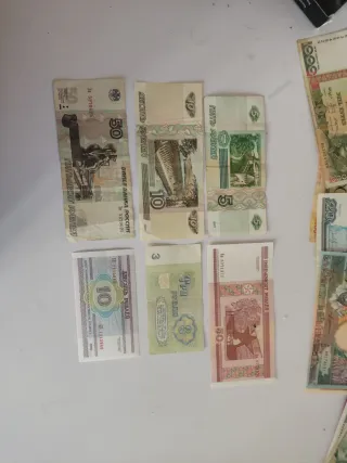 Billetes Rusia y Bielorrusia