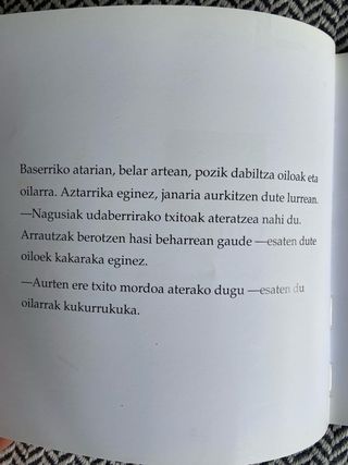 Oiloa. cuento infantil en euskera