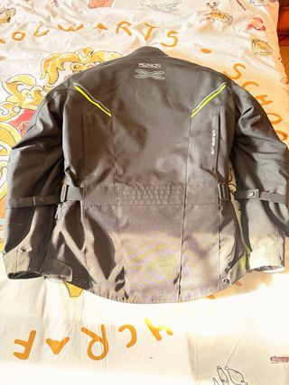 Chaqueta Moto IXS Negra/Amarilla Talla M