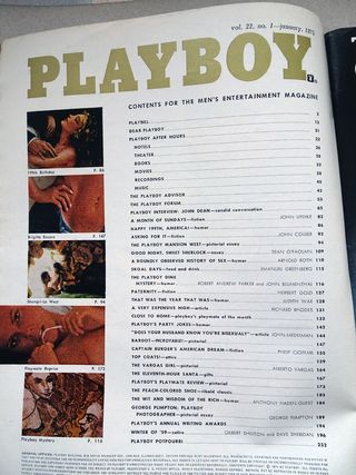 Brigitte Bardot revista Playboy 1975 EE.UU.