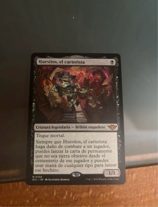 Carta Magic Huesitos, el carterista
