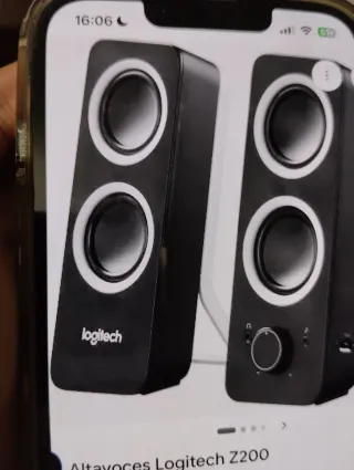 Altavoces Logitech Z200 Negros