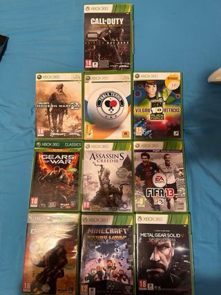 Xbox 360 Negra + 2 HD + Mando + Juegos