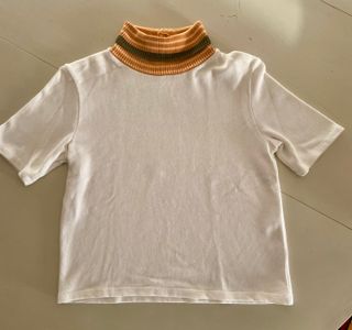 Jersey Zara cuello alto rayas vintage