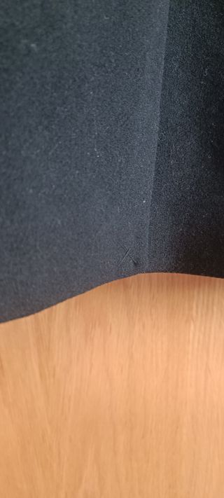 Abrigo largo lana negro hombre Talla XS