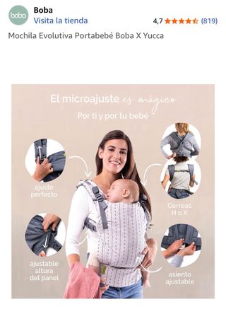 Mochila Portabebés Boba X Yucca