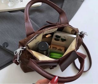 Borsa Shirt Design Mano/Tracolla Marrone