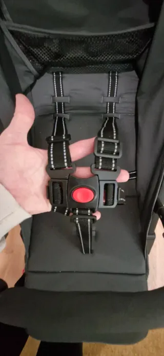 Silla de paseo plegable gris