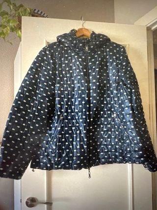 Anorak reversible mujer verde