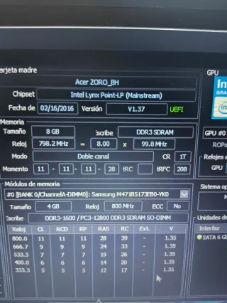 Portátil Acer Negro