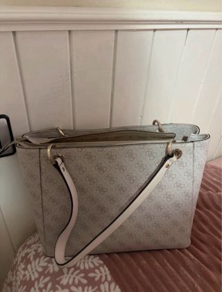 Bolso Guess Beige y rosa