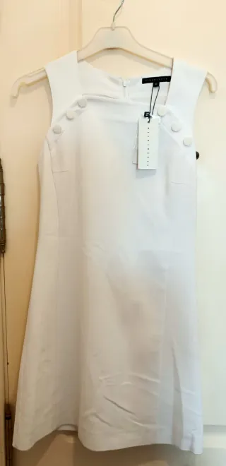 Vestido Tintoretto Blanco Talla 36